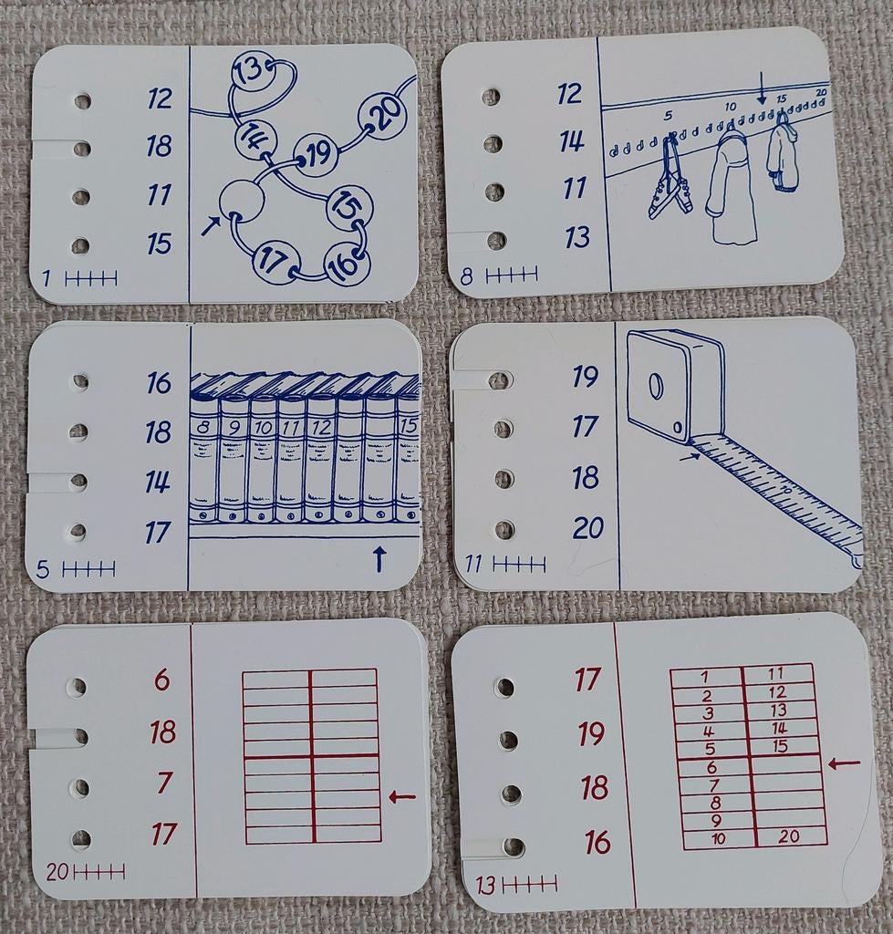 Dubio leerkaarten, getal ordenen 11-20, Ophalen of Verzenden, Zo goed als nieuw, Rekenen