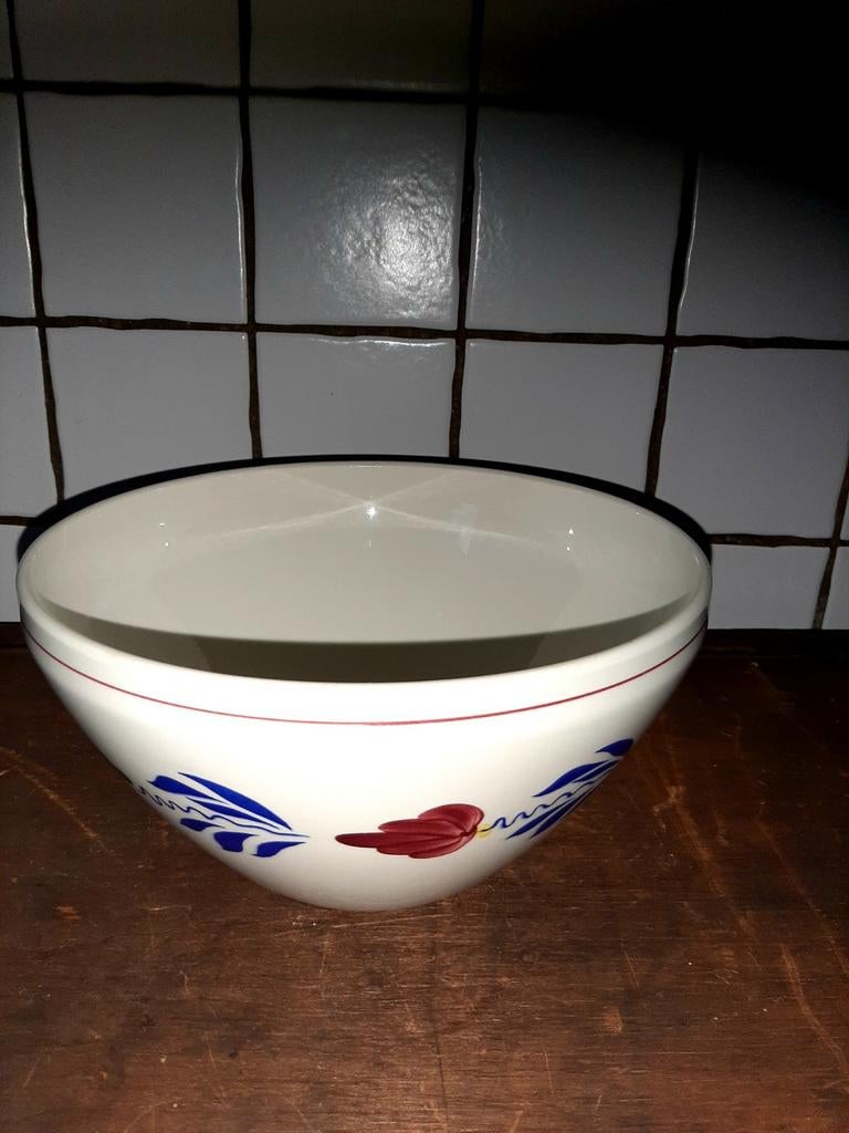Boerenbont schaal met bloemmotief, Ophalen of Verzenden