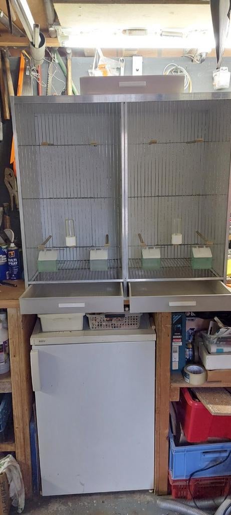 Zeer nette gehu uitvliegkooi, Dieren en Toebehoren, Vogels | Hokken en Kooien, Ophalen, Zo goed als nieuw, Overige materialen