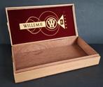 Sigarendoos hout Willem II - Nobel, Verzamelen, Verzenden, Gebruikt, Tabaksdoos of Verpakking
