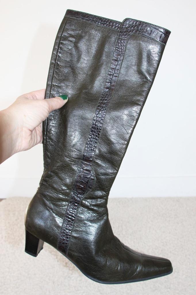 Zacht Leren Helioform Laarzen s10 (Maat 6½/40) € 65,-, Kleding | Dames, Schoenen, Zo goed als nieuw, Hoge laarzen, Zwart, Ophalen of Verzenden