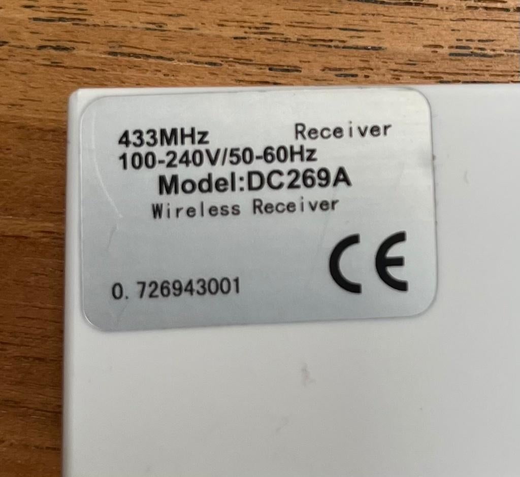 ROLLUIKEN SCREENS ZONNESCHERMEN DRAADLOOS ZENDER/ONTVANGERS, Wit, Nieuw, Ophalen of Verzenden, Minder dan 100 cm