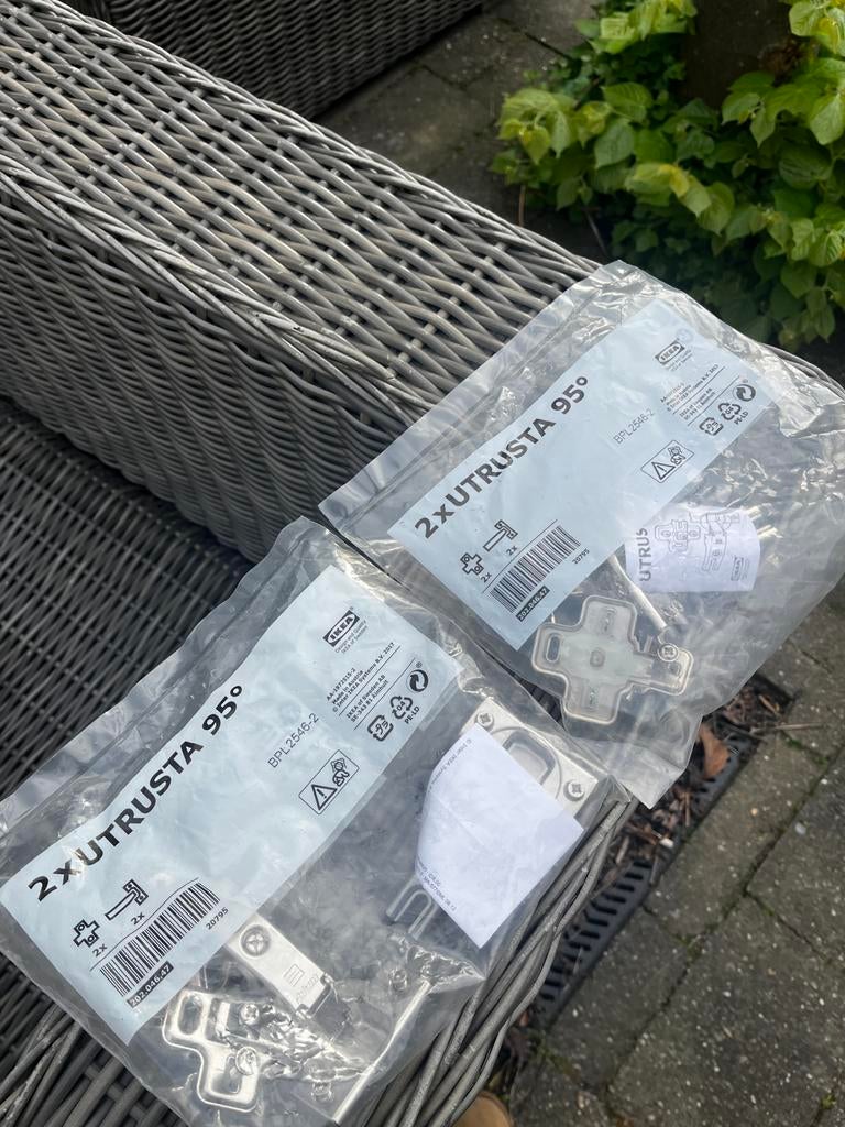 IKEA UTRUSTA 95 Scharnieren (2x), Ophalen of Verzenden, Nieuw, Overige materialen, Scharnier
