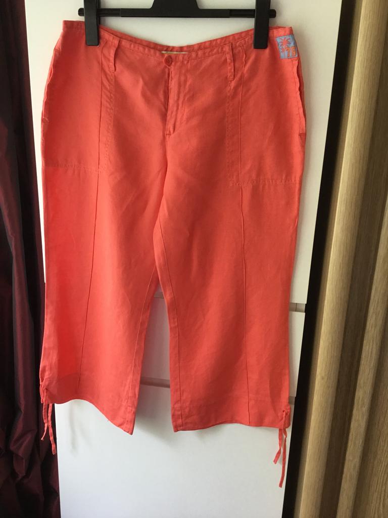 Leuke rode heupbroek van BIEN BLEU……..linnen, Ophalen of Verzenden, Zo goed als nieuw, Rood, Lang