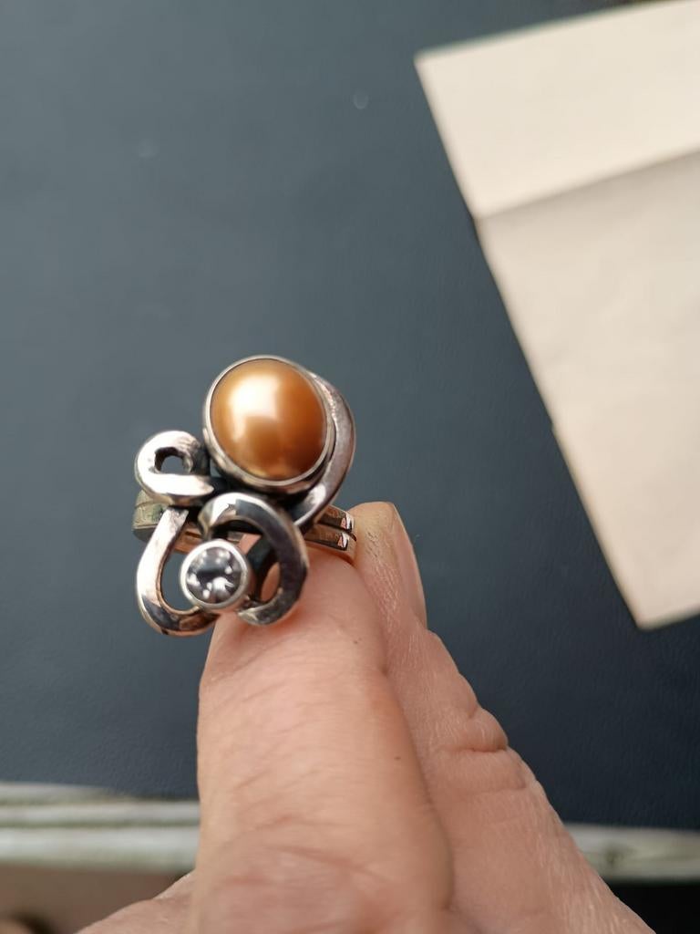 Rabinovich ring, Sieraden, Tassen en Uiterlijk, 18 tot 19, Ophalen of Verzenden, Zo goed als nieuw, Dame