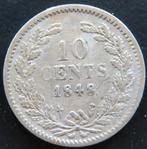 10 Cent 1848, Postzegels en Munten, Verzenden, Zilver, 10 cent, Losse munt