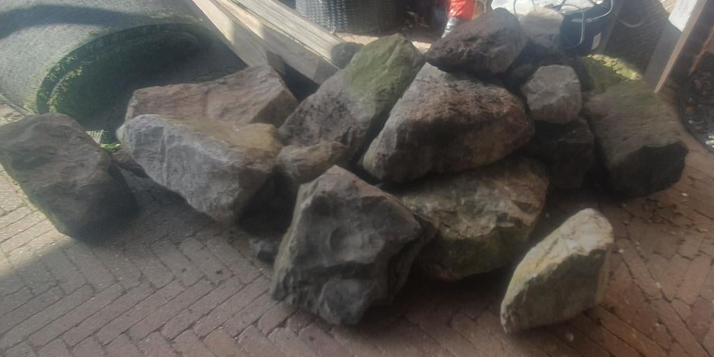 Sierstenen, keien, rotsen, Ophalen, Gebruikt