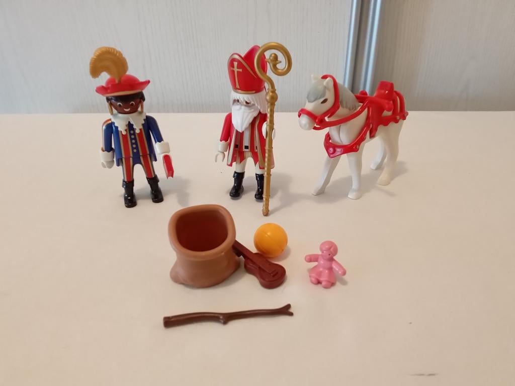 Playmobil 4893 Sint, Piet en Ozosnel compleet, Ophalen of Verzenden, Zo goed als nieuw, Complete set