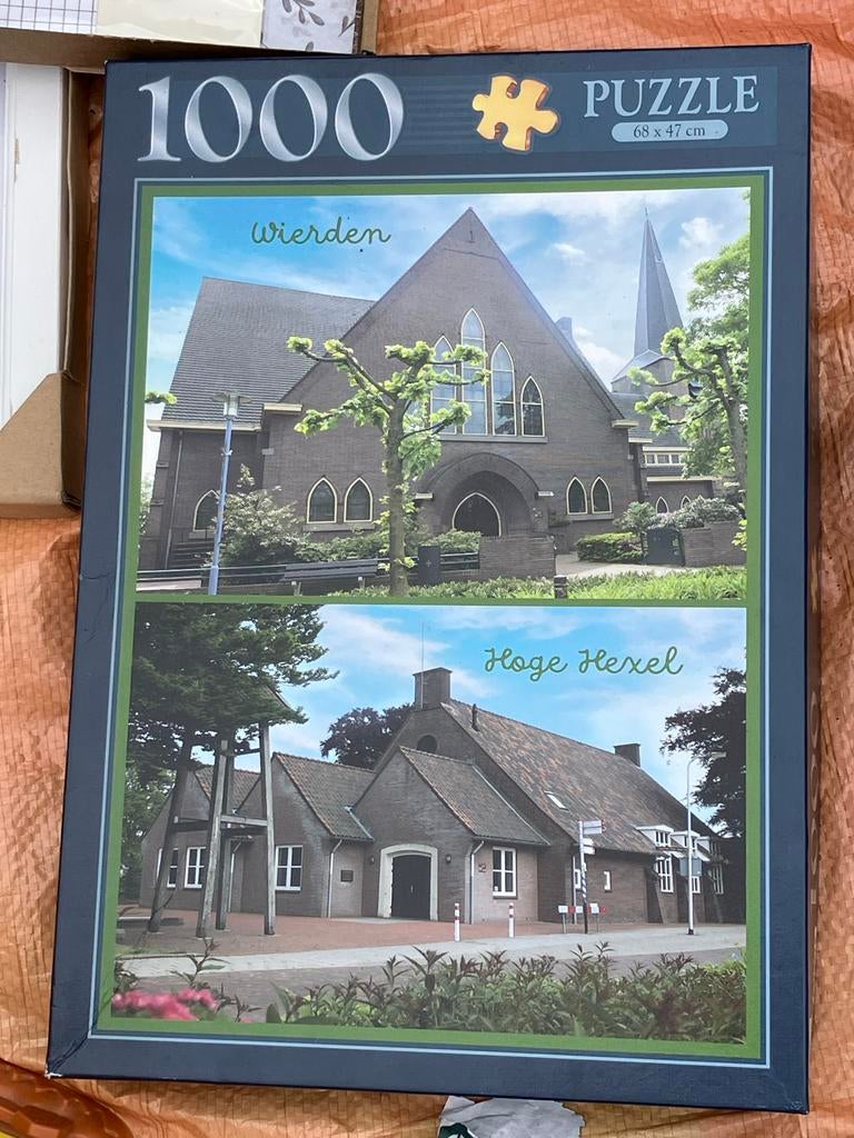 Puzzel 1000 stukjes Wierden Hoge Hexel, Ophalen, 500 t/m 1500 stukjes, Gebruikt, Legpuzzel