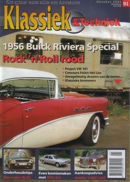 Klassiek & Techniek 91 2005: Buick Riviera - Mercedes SL SLC, Boeken, Auto's | Folders en Tijdschriften, Gelezen, Algemeen, Ophalen of Verzenden