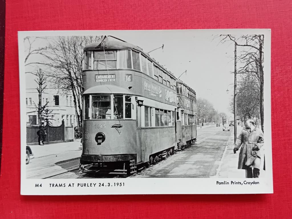 Ansichtkaart Tram, Ophalen of Verzenden, Zo goed als nieuw, Tram, Kaart of Prent