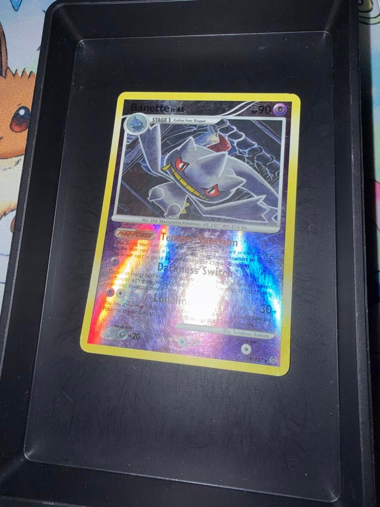 Banette 19/127 REVERSE HOLO - Pokemon Platinum, Ophalen of Verzenden, Zo goed als nieuw, Losse kaart, Foil
