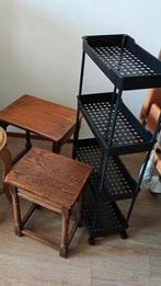 Diverse tafeltjes en medicijn trolley - bieden mag, Minder dan 55 cm, Zo goed als nieuw, Rechthoekig, Ophalen