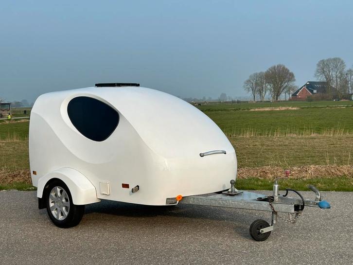 Nette Splash mini / teardrop caravan, tent en luifel., Caravans en Kamperen, Caravans, Bedrijf, tot en met 2, tot 500 kg, Overige