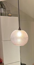 2 Hanglampen, Huis en Inrichting, Lampen | Hanglampen, Ophalen of Verzenden, Gebruikt, Glas, Minder dan 50 cm