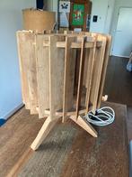 Schitterende eikenhouten designlamp izgst, Huis en Inrichting, Lampen | Vloerlampen, Ophalen, Zo goed als nieuw