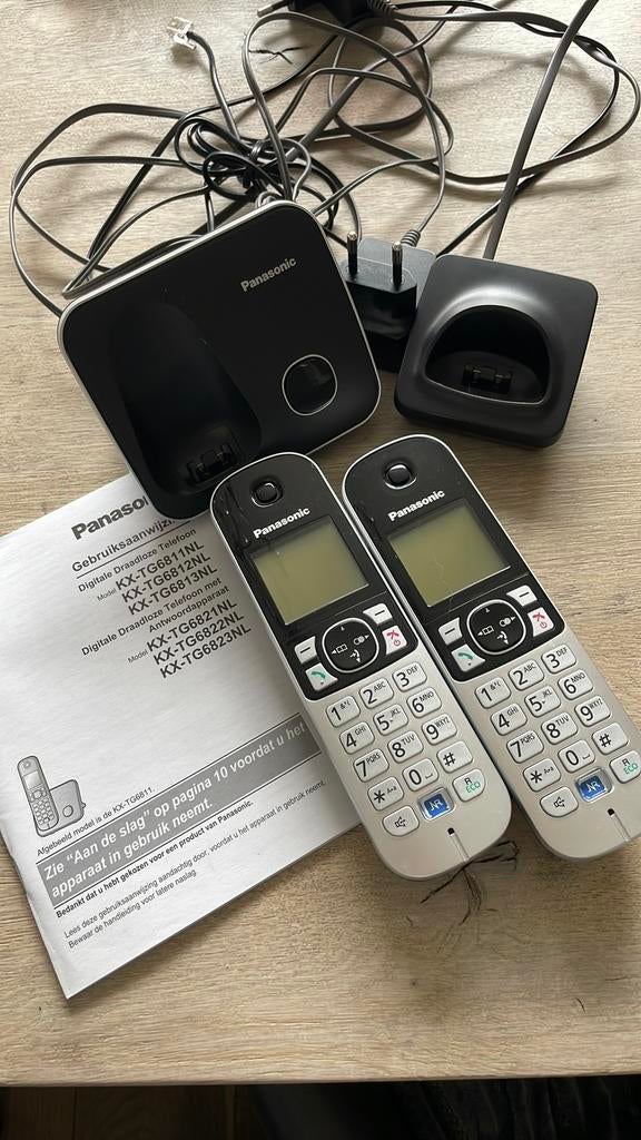 Panasonic huis telefoon, Ophalen of Verzenden, Zo goed als nieuw, 2 handsets