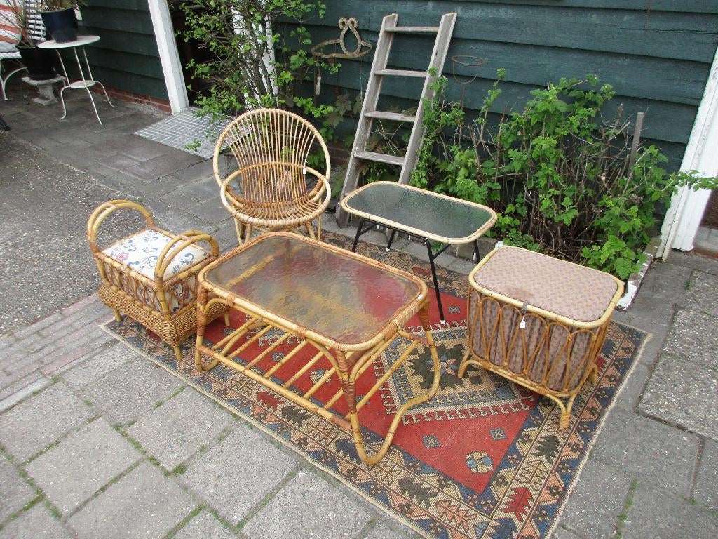 rotan, Ophalen, Bruin, Hout, Zo goed als nieuw