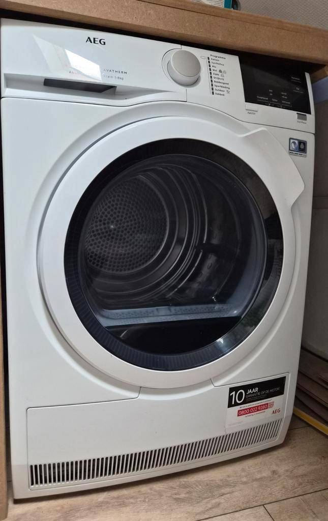 AEG warmtepomp droger, Witgoed en Apparatuur, Wasdrogers, Gebruikt, Condens, 6 tot 8 kg, 85 tot 90 cm, Anti-kreukfase, Energieklasse A of zuiniger