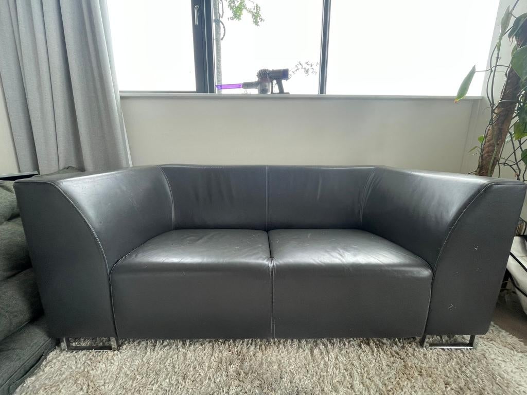 Tweezits bank, Ophalen, Gebruikt, Tweepersoons, Rechte bank