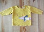 Geel truitje met hond Hema maat 68, Ophalen of Verzenden, Gebruikt, Meisje, Truitje of Vestje