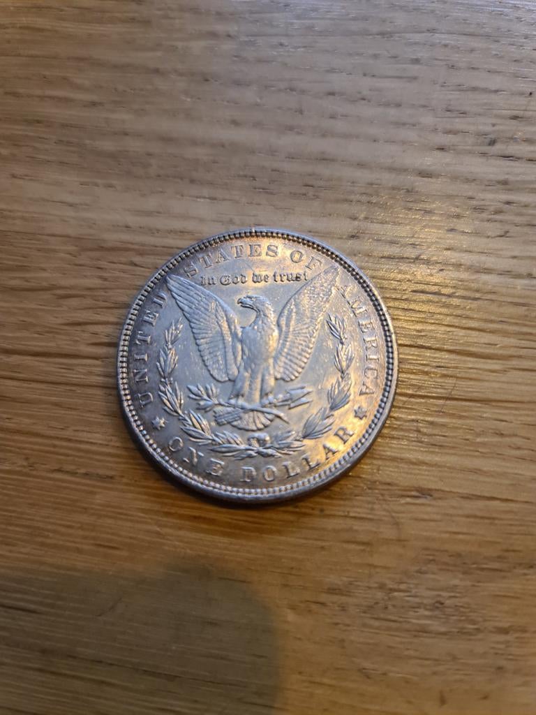 Zilveren Morgan Dollar 1887, Ophalen of Verzenden