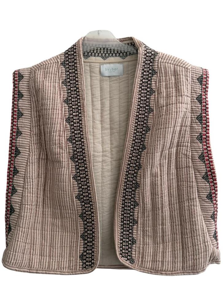 By-Bar gilet M, Kleding | Dames, Truien en Vesten, Zo goed als nieuw, Maat 38/40 (M), Beige, Ophalen of Verzenden