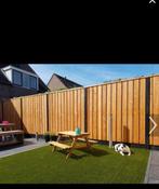 Gevraagd schutting en plaatsen., 1 tot 2 meter, 6 meter of meer, Ophalen of Verzenden, Zo goed als nieuw