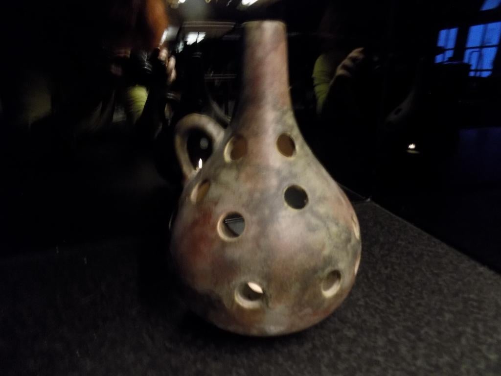 Ruscha art kandelaar waxinelicht 1980 keramiek, Ophalen of Verzenden, Zo goed als nieuw