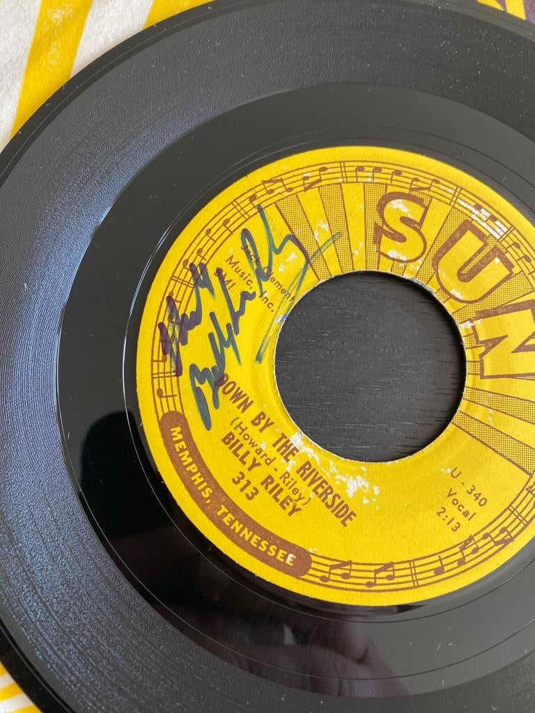 Gesigneerde single, Billy Riley, Billy Lee Riley, Sun Record, Cd's en Dvd's, Vinyl Singles, Gebruikt, Overige genres, 7 inch, Single
