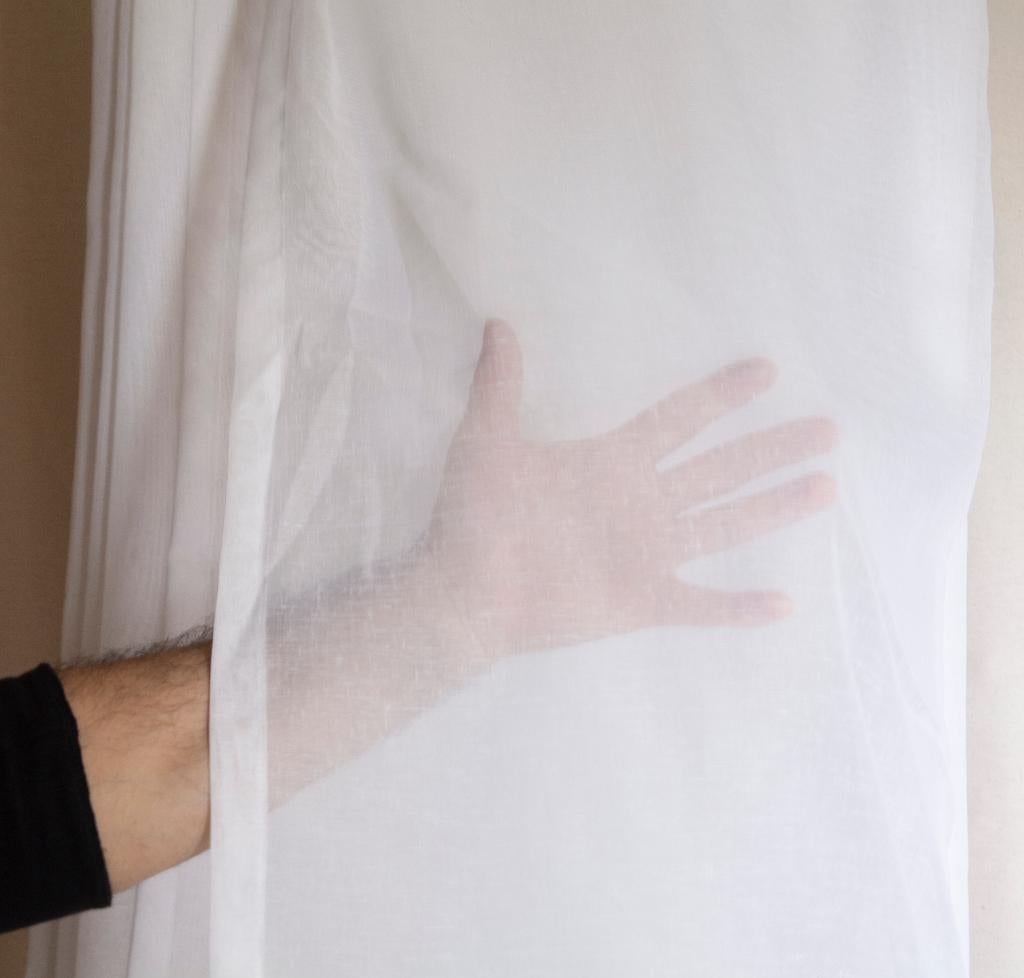 1Nieuw mooi Vitrage (zonder plooi 15m x 240cm) koopje, N, N, 200 cm of meer, Vitrage