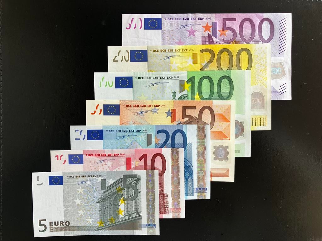 Complete set eurobiljetten - Nederland (P) !!!!, Postzegels en Munten, Bankbiljetten | Europa | Eurobiljetten, Ophalen of Verzenden