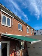 Zonnescherm 4 meter elektrisch groen, Tuin en Terras, Zonneschermen, Gebruikt, Elektrisch, Ophalen of Verzenden, 150 tot 300 cm