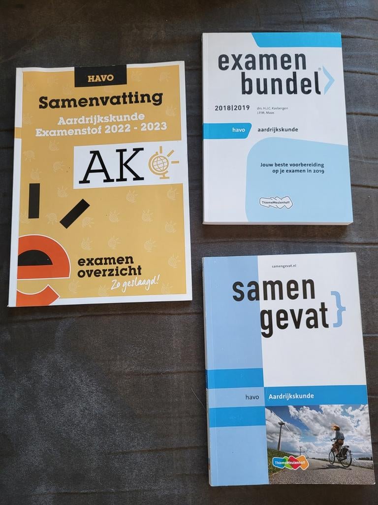 Examenbundel / samengevat Aardrijkskunde HAVO, Boeken, Ophalen of Verzenden, Zo goed als nieuw, HAVO, Aardrijkskunde
