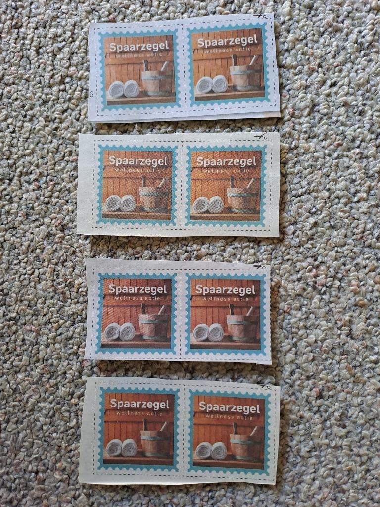 AD sauna/wellness zegels, Verzenden, Winkel, Super of Benzinepomp, Zegels, Bonnen of Punten