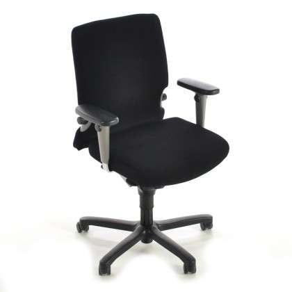 Comforto 77 bureaustoel zwart ( refurbished ) 25x, Zwart, Haworth Comforto, Ophalen of Verzenden, Zo goed als nieuw