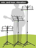 Boston MS-50-BK lessenaar opvouwbaar extra hoog opvouwbaar, Instrumentstandaard, ., Nieuw, .