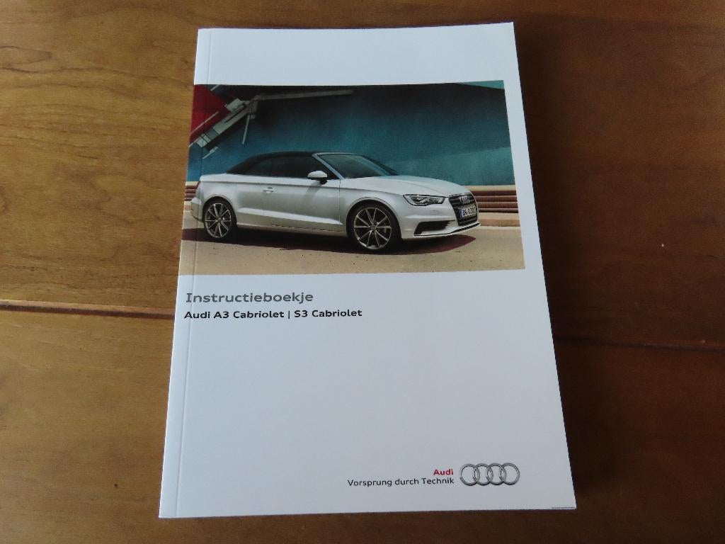 Nieuw instructieboek Audi A3 cabriolet, Audi S3 Cabrio 2016, Ophalen of Verzenden