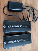 Giant twist Energypak accu's met nieuwe acculader, Fietsen en Brommers, Fietsaccessoires | Fietsaccu's, Ophalen, Gebruikt