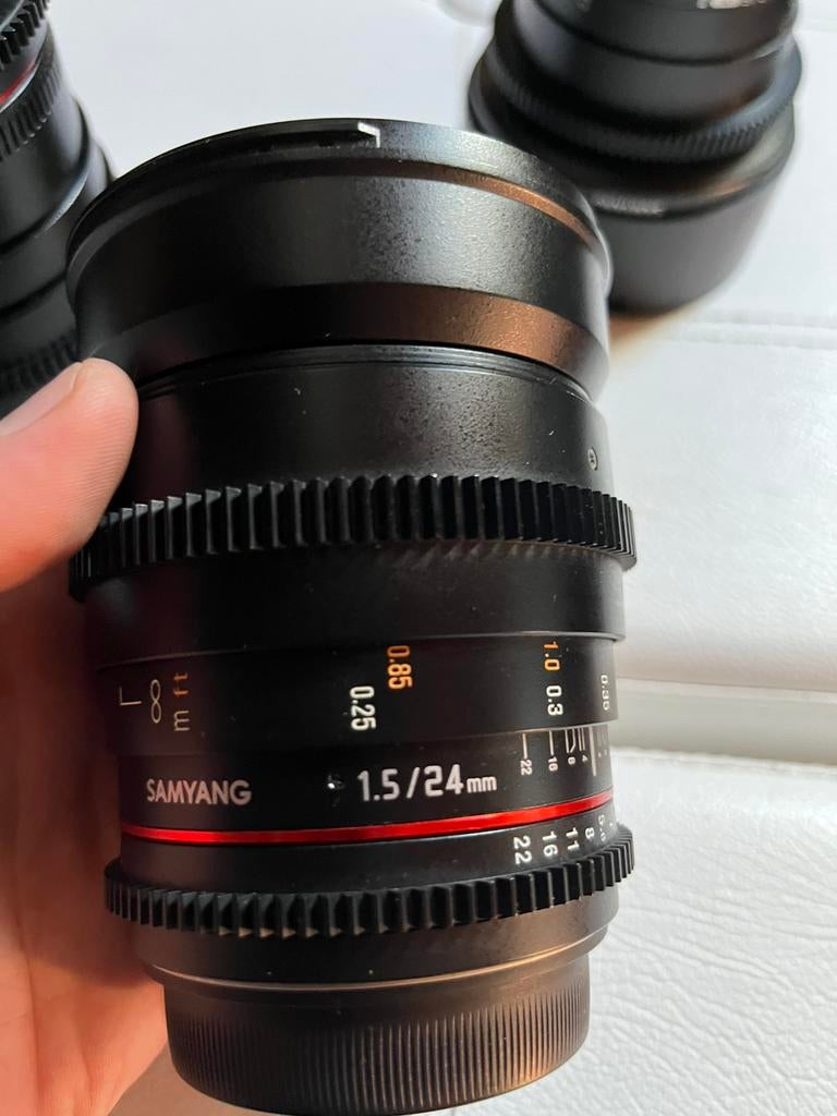 Samyang 24mm T1.5 cine-lens, Audio, Tv en Foto, Fotografie | Lenzen en Objectieven, Ophalen, Zo goed als nieuw, Groothoeklens