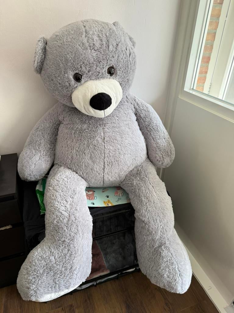 2 grote kermis beren, Ophalen, Zo goed als nieuw, Stoffen beer, Overige merken