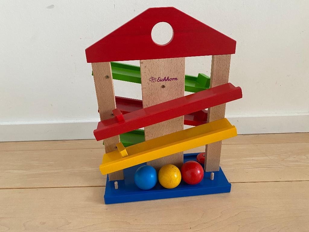 Eichhorn houten ballenbaan, Kinderen en Baby's, Ophalen of Verzenden, Gebruikt