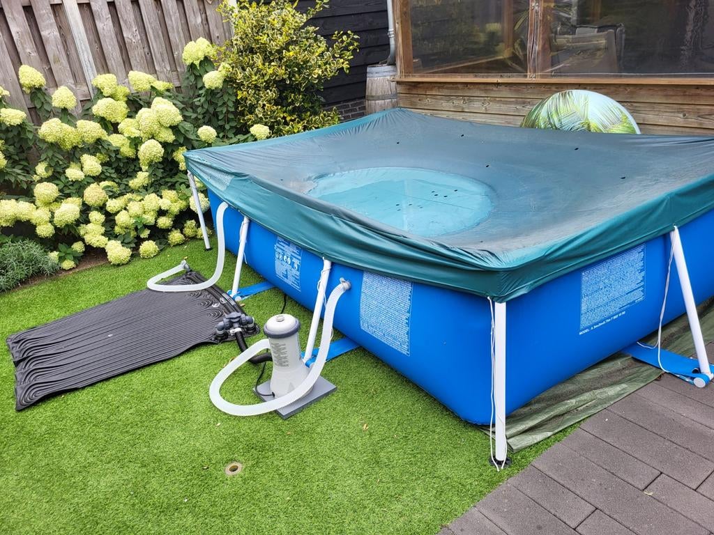 Te koop Intel zwembad 3 x 2 x 0,75 meter, Tuin en Terras, Zwembaden, Gebruikt, Opzetzwembad, Minder dan 80 cm, 200 tot 400 cm