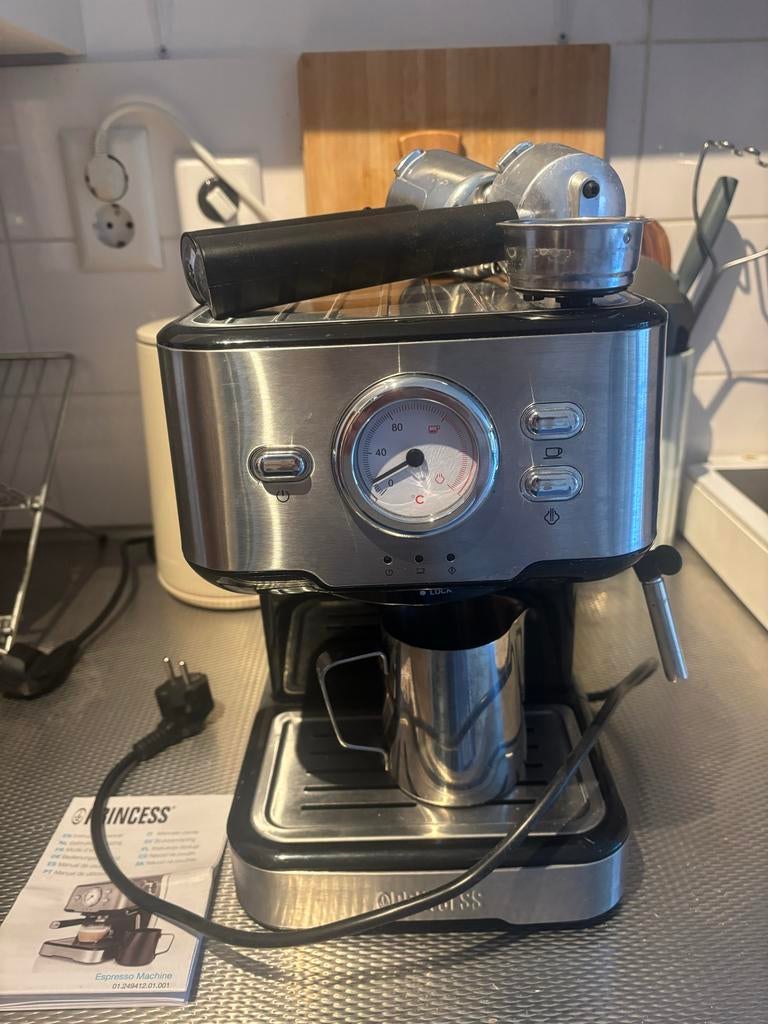 Princess espressomachine, Ophalen, Espresso apparaat, Zo goed als nieuw, Gemalen koffie