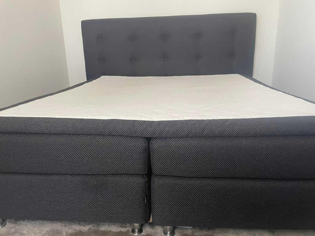 Karlsson  boxspring 180x200, Ophalen, Gebruikt, Tweepersoons, 180 cm