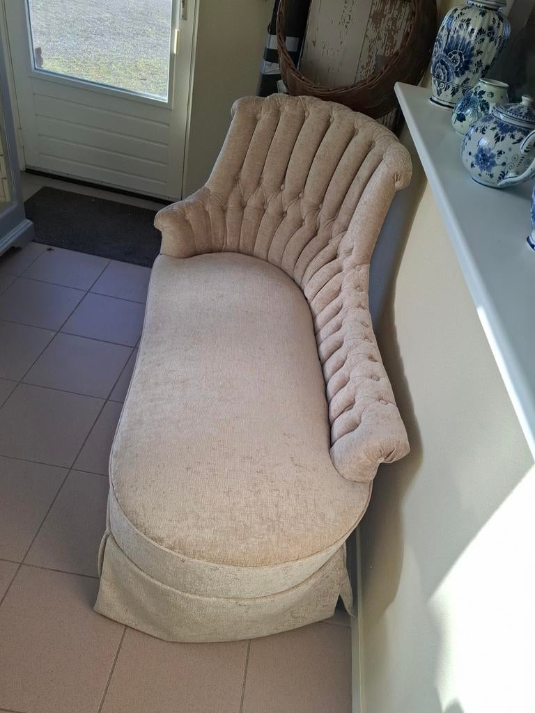 Charmante chaise longue / daybed, Eenpersoons, Klassiek, Ophalen of Verzenden, Zo goed als nieuw