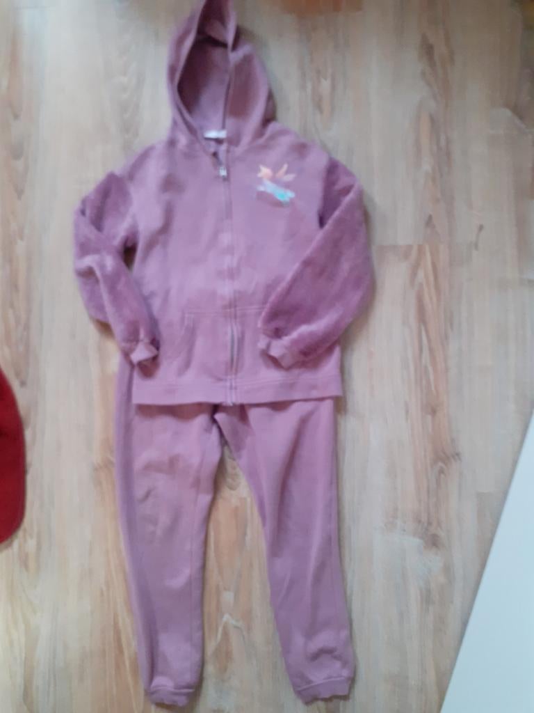 Leuk unicorn jogging pak met teddy mouwen maat 134/140, Kinderen en Baby's, Kinderkleding | Maat 134, Gebruikt, Meisje, H&M, Ophalen of Verzenden