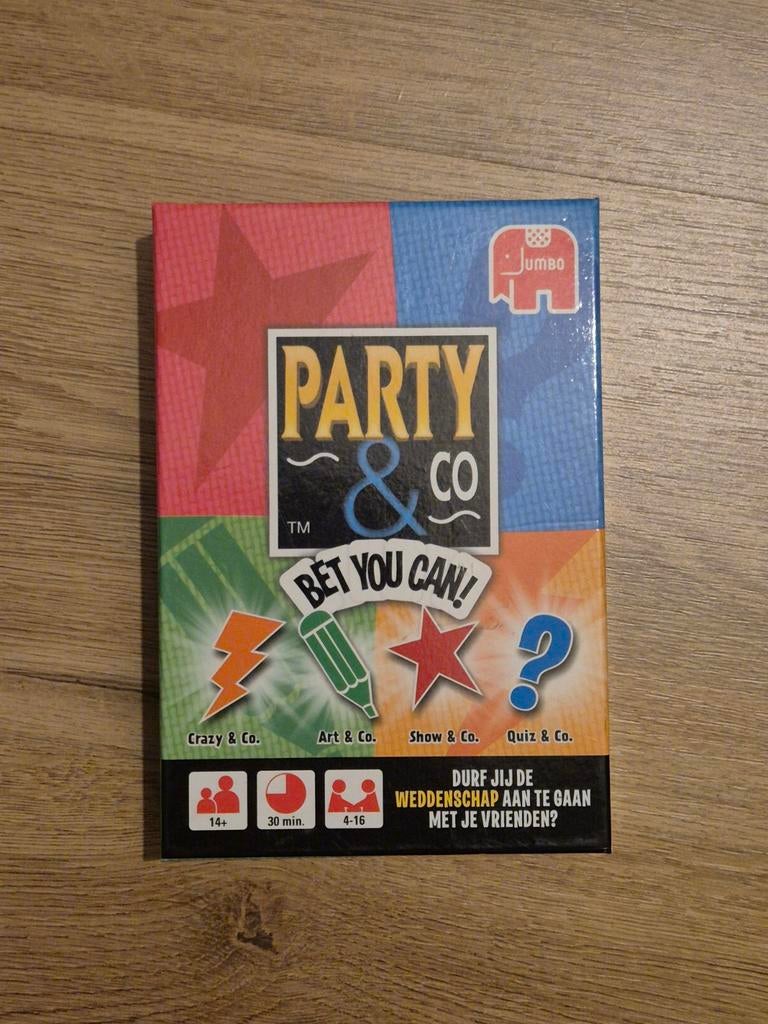 Party & Co. Bet You Can! kaartspel, Jumbo, Gebruikt, Vijf spelers of meer, Ophalen of Verzenden