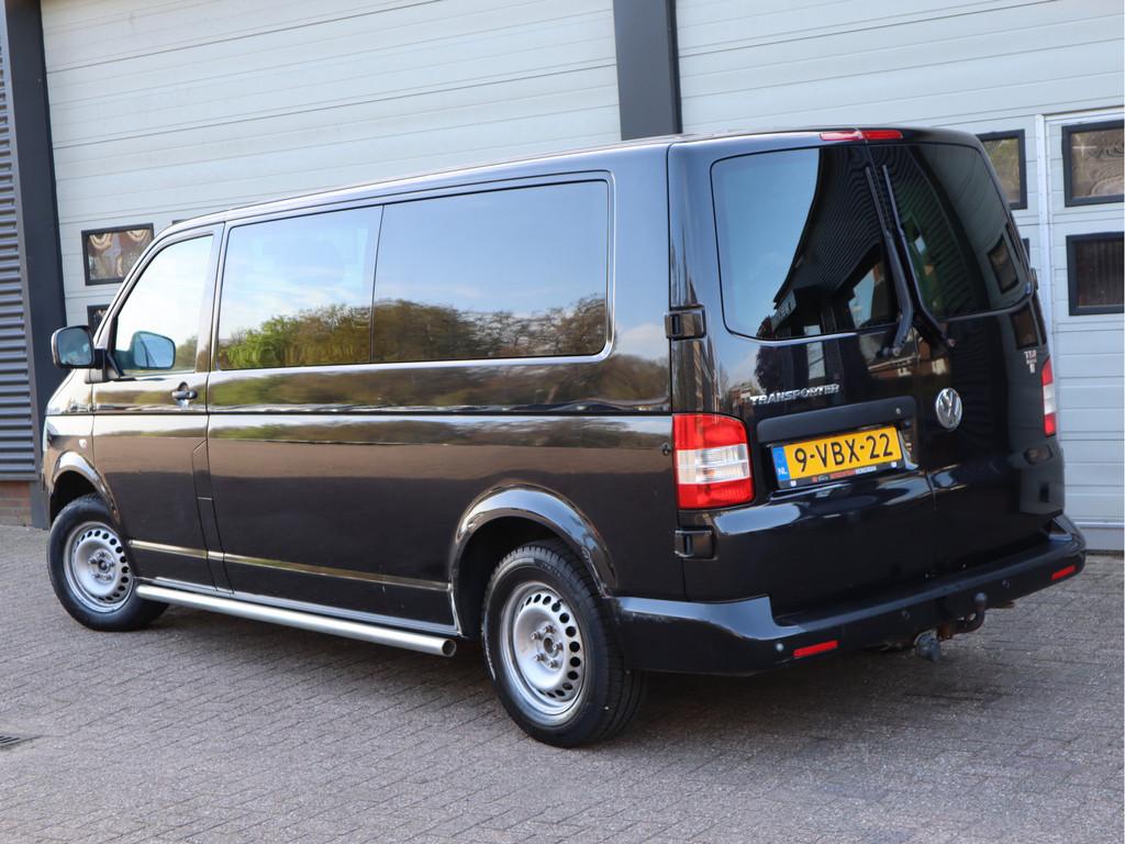 Volkswagen Transporter 2.5 TDI 131pk 5 Pers. DC - Lang L2 -, Auto's, Voorwielaandrijving, Gebruikt, Zwart, Volkswagen