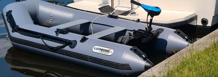 Rubberboot 2.80 meter lang met fluistermotor., Watersport en Boten, Rubberboten, Overige merken, Minder dan 70 pk, Elektrisch